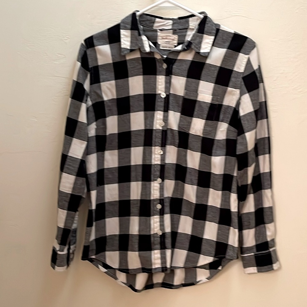Women’s Original Weatherproof vintage plaid long sleeve shirt
